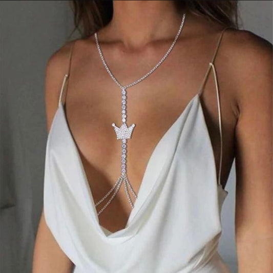 Multi-layer Tassel Chain On Neck Chest Necklace Female - ZOHOR