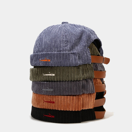 New Corduroy Chinese Landlord Hat Men And Women